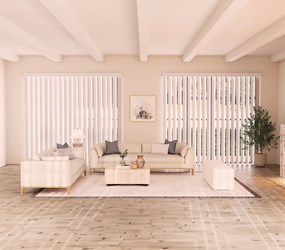 American Blinds: Legacy Faux Wood Vertical Blinds